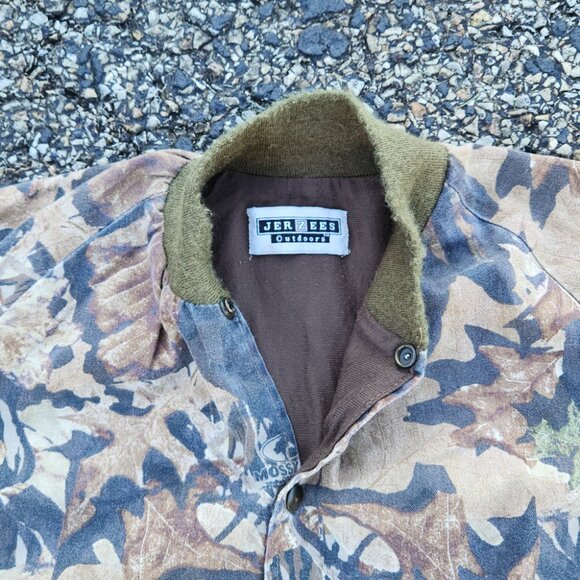 VINTAGE MENS JERZEES OUTDOORS CAMOUFLAGE JACKET COAT - Picture 6 of 11